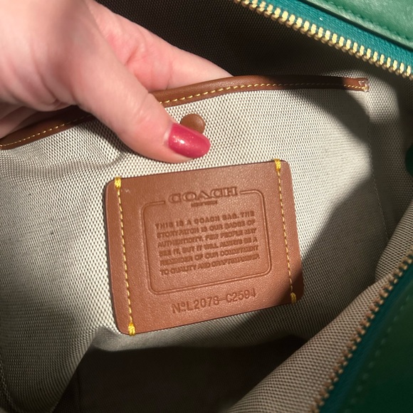 Coach Bea Colorblocked Tote - Picture 8 of 8